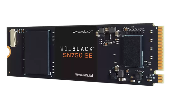 SSD WD Black SN750 SE 500GB, M.2 2280, Leitura 3600MBs e Gravação